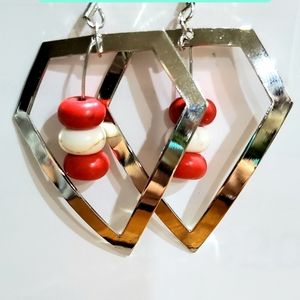 Diamond Beaded Handmade Earrings